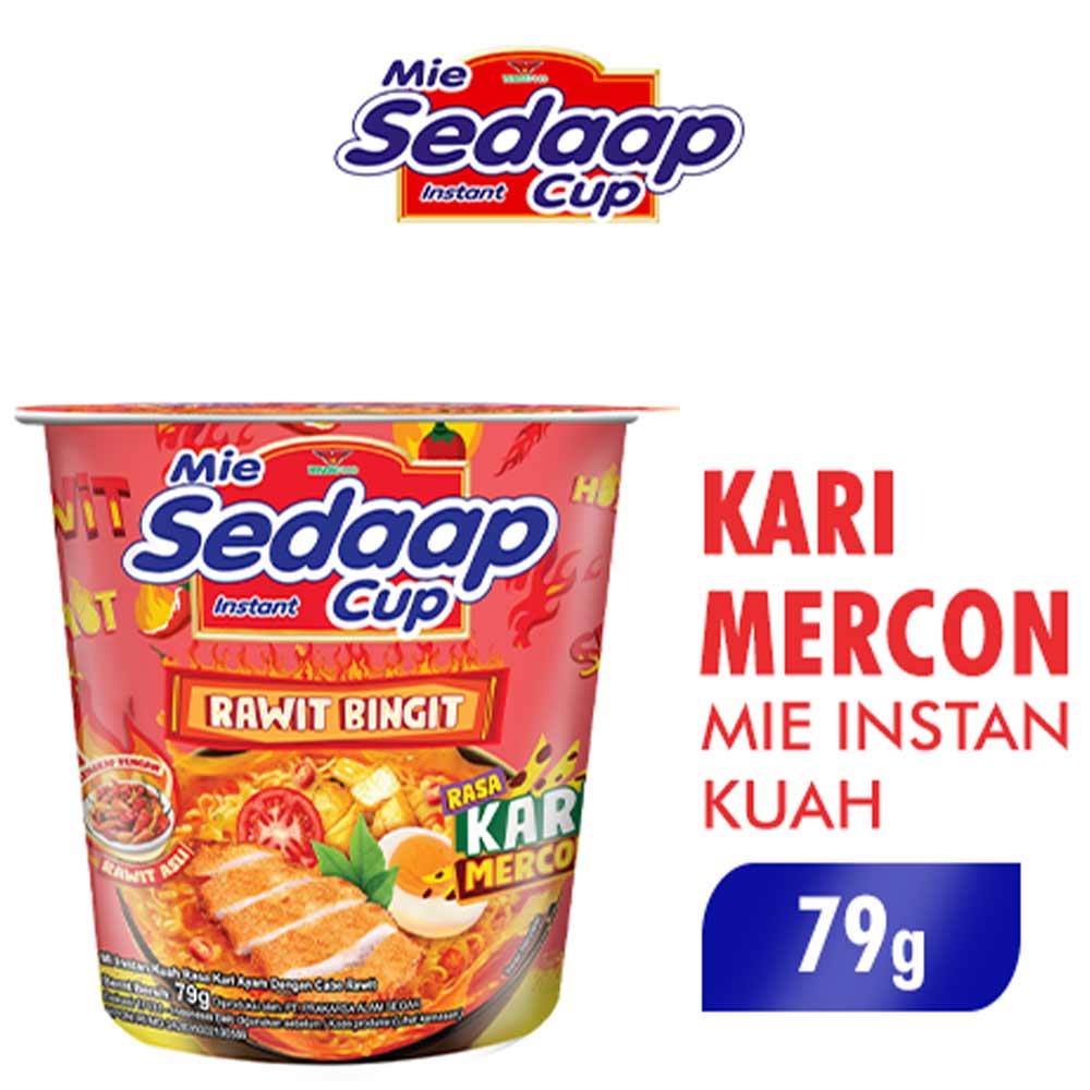  MIE SEDAP KUAH CUP KARI MERCON